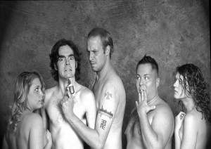 Jessica Smith, Ryan Tipton, Tim Vance, Johnathan Mindham, and Katelin Stack in Theater Undreground's  Doubting Thomason.